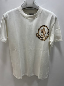 Mnclr "Logo Printed Front" T-Shirt styled in White for Spring&Summer Collection of 2025