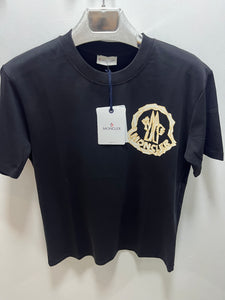 Mnclr "Logo Printed Front" T-Shirt styled in Black for Spring&Summer Collection of 2025