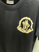 Mnclr "Logo Printed Front" T-Shirt styled in Black for Spring&Summer Collection of 2025