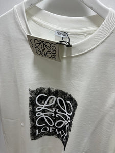 Loewe "Logo Printed" T-Shirt  styled in White for Spring&Summer 2025 Collection