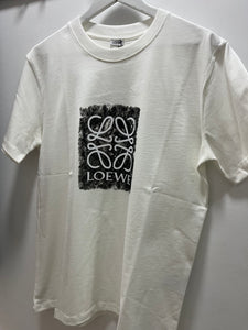 Loewe "Logo Printed" T-Shirt  styled in White for Spring&Summer 2025 Collection