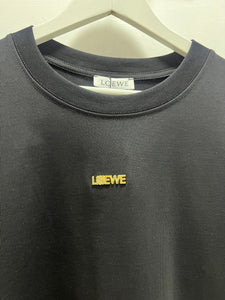 Loewe "Logo Embroidered" T-Shirt  styled in Black for Spring&Summer 2025 Collection