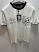 LV " Logo Printed Bicycle Neck "T-Shirt styled in White for Spring&Summer 2025