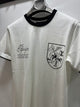 LV " Logo Printed Bicycle Neck "T-Shirt styled in White for Spring&Summer 2025