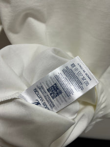 LV " Logo Printed Bicycle Neck "T-Shirt styled in White for Spring&Summer 2025