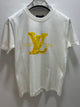 LV "LOGO PRINTED"T-Shirt styled in White for Spring&Summer 2025