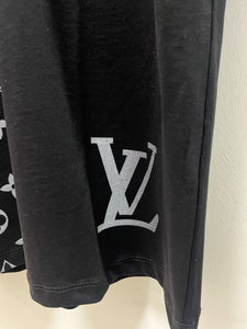 LV "Half Monogram "T-Shirt styled in Black for Spring&Summer 2025