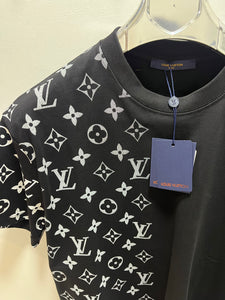 LV "Half Monogram "T-Shirt styled in Black for Spring&Summer 2025