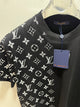 LV "Half Monogram "T-Shirt styled in Black for Spring&Summer 2025