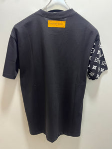 LV "Half Monogram "T-Shirt styled in Black for Spring&Summer 2025