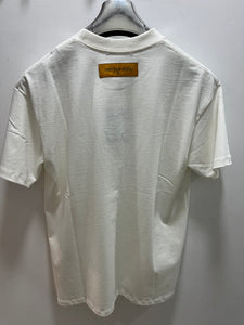 LV " XL Printed "T-Shirt styled in White for Spring&Summer 2025