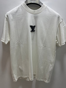 LV "XL Embroidered"T-Shirt styled in White for Spring&Summer 2025