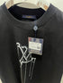 LV " Logo Embroidered T-Shirt styled in Black for Spring&Summer 2025