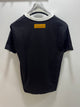 LV " Logo Printed Bicycle Neck "T-Shirt styled in Black for Spring&Summer 2025