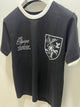 LV " Logo Printed Bicycle Neck "T-Shirt styled in Black for Spring&Summer 2025