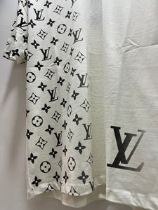 LV "Half Monogram "T-Shirt styled in White for Spring&Summer 2025