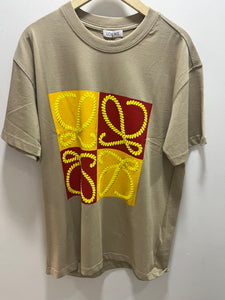Loewe "Logo Embroidered" T-Shirt  styled in Beige for Spring&Summer 2025 Collection