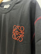 Loewe "Logo Embroidered" T-Shirt  styled in Black for Spring&Summer 2025 Collection