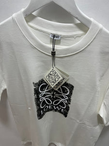 Loewe "Logo Printed" T-Shirt  styled in White for Spring&Summer 2025 Collection