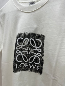 Loewe "Logo Printed" T-Shirt  styled in White for Spring&Summer 2025 Collection