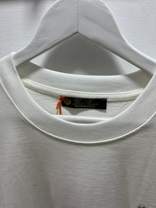 Loro Piana "Logo Attached" T-Shirt  styled in White for Spring&Summer 2025 Collection