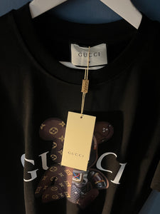 Gucci x LV " Logo Printed" T-Shirt styled in Black for Spring&Summer 2024