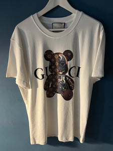 Gucci x LV " Logo Printed" T-Shirt styled in White for Spring&Summer 2024