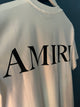 AMIRI " Logo Printed" Cotton T-shirt Styled in White for Spring&Summer 2024