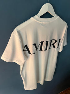 AMIRI " Logo Printed" Cotton T-shirt Styled in White for Spring&Summer 2024