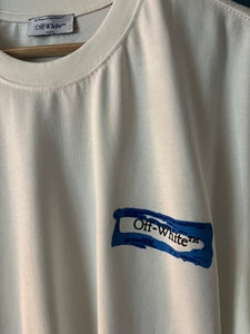 Off White "Graffiti Print"  T-Shirt styled in White for Spring&Summer 2024