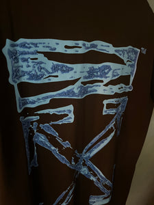 Off White "Graffiti Print"  T-Shirt styled in Black for Spring&Summer 2024