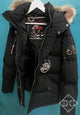 Moose Knockles "Constrat " Coat Styled in Black Fall/Winter 2024 [ Only BLACK FUR ]