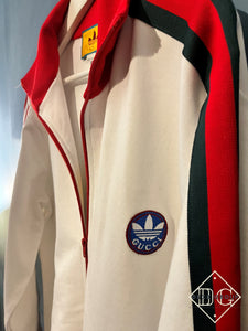 Gcc x Adidas "Logo-Embroidered" Side-Striped Jacket styled in Blue for Fall&Winter 2023