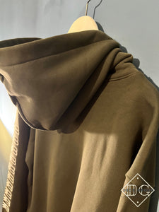 Balenciaga "Logo-print drop-shoulder" Hooded Sweatshirt styled in Green for Fall&Winter 2023