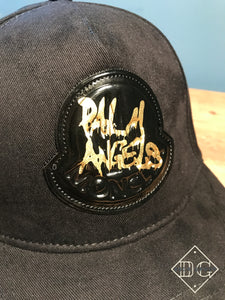 Mnclr x Palm Angels "GENIUS" Baseball Cap styted in Black for Spring&Summer 2022