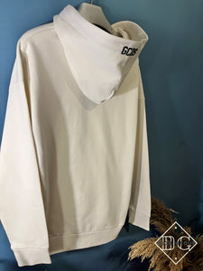 GCDS " Logo Drawstring " Hoodie styled in White for Fall&Winter 2023