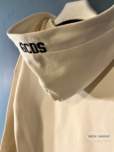 GCDS " Logo Drawstring " Hoodie styled in White for Fall&Winter 2023