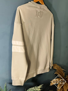 GCDS " Logo Drawstring " Sweatshirt styled in Gray for Fall&Winter 2023