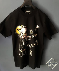 Domrebel "Riche Rich" T-Shirt styled in Black for Spring&Summer 2021