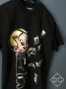 Domrebel "Richie Rich" T-Shirt styled in Black for Spring&Summer 2021