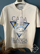 Casablanca “ Logo Print “ T-Shirt styled in White for Spring&Summer 2023