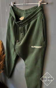 Brbrry "LOGO Print" Jogger styled in Green for Fall&Winter 2023