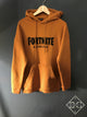 Blncg x Fortnite "Logo'd" Hooded Sweatshirt styled in Brown for Fall&Winter 2023