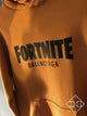 Blncg x Fortnite "Logo'd" Hooded Sweatshirt styled in Brown for Fall&Winter 2023
