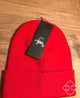 CD " Logo Embroidered " Beanie styled in Red for F&W 23