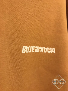 Balenciaga "REVERSE LOGO" Hoodie styled in Brown for Fall&Winter