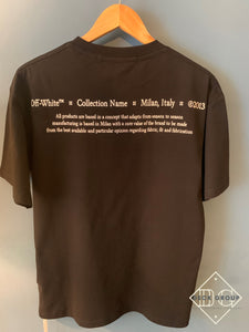 Off-White "XCLUSIVE CARAVAGGIO PRINT" T-Shirt styled in Black for Fall&Winter 2023