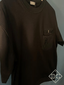 CD " Pocket Attached as Zip&Up " T-Shirt styled in Black for Fall&Winter 2023