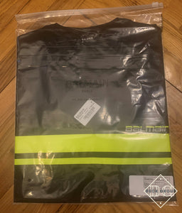 Balmain x Rossignol " Stripe Logo " Print T-Shirt styled in Black
