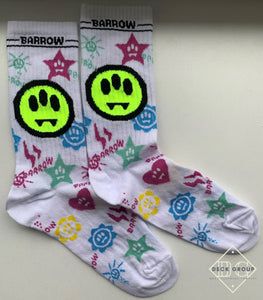Barrow "Rainbow" Socks styled in White for F&W 2023